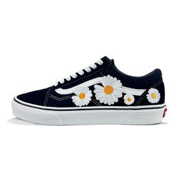 Vans Нескользящие легкие низкие кроссовки для скейтбординга унисекс черно-белые vn000d3hy28(team352-小雏菊) | black white