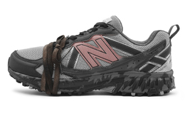 New Balance Кроссовки для бега NB 410 Collection унисекс с низким верхом, цвет: черный/серый/розовый mt410kr5(team430-男女款荒漠) | black gray