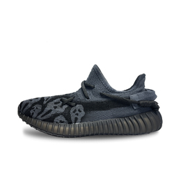 Низкие повседневные кроссовки Yeezy Boost 350, устойчивые к истиранию, серые, унисекс Adidas, темно-серый hq4540（team470-暗黑骷髅） | dark gray