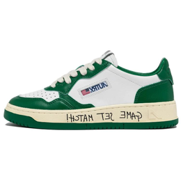 Autry Кроссовки для скейтбординга Medalist Low Top женские, белые, зеленые aulw-bh04 | white green