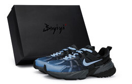 Nike Кроссовки для бега V2K Run, износостойкие, низкие, женские, цвет: черный, синий fd0736-001(team80-女时光雾霭蓝s-box) | black blue