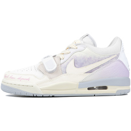 Jordan Баскетбольные кроссовки Legacy 312 Vintage, женские, низкие, бежевые, белые, фиолетовые hj3483-101（team4-女款夜冰凝辉） | beige white purple