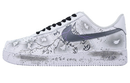 Nike 07 Air Force 1 Противоскользящие износостойкие низкие кроссовки для скейтбординга унисекс, белые, серые cw2288-111(team41-战陨) | white gray