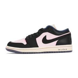 Jordan Баскетбольные кроссовки Air 1 Vintage, женские, низкие, цвет: черный, розовый dz2768-651(team399-黑莓果浆 ) | black pink