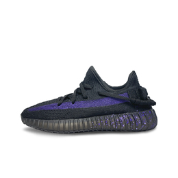 Adidas Кроссовки Yeezy Boost 350 с влагоотводящим покрытием, быстросохнущие, низкие, повседневные, унисекс, черные, фиолетовые hq4540（team470-黑加仑） | black purple