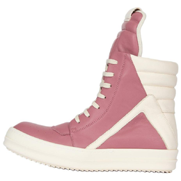 Rick Owens /RO Высокие кроссовки для скейтбординга женские розовые белые rp02d3894lco-2311 | pink white