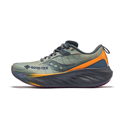 Saucony Кроссовки женские TRIUMPH Victory 22 Coverage Low Top, зеленые, серые, желтые s10966-254 | green gray yellow