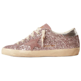 Golden Goose Женские кроссовки для скейтбординга Super Star, розовые gwf00101.f005942.82670