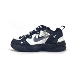 Nike Air Monarch 4 Противоскользящие и износостойкие легкие низкие кроссовки на массивной подошве унисекс черно-белого цвета 415445-001(team502-黑白蝴蝶结) | black white