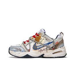 Nike Кроссовки Air Monarch 4 Slip Anti-Top Chunky, унисекс, синие, белые, коричневые 415445-102(teamm-玩具总动员) | blue white brown