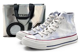 Converse Кеды 1970s Chuck Taylor Anti Slip Wear Resistant High Top Canvas Shoes Unisex White Blue 162056c(team486-於蓝sbox) | white blue