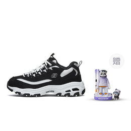 D'Lites 1.0 White/Black Женские кроссовки Skechers, Белый Черный+Подарок 66666125-bkw | white black+giveaway
