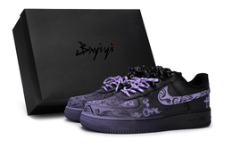 Nike Кроссовки для скейтбординга Air Force 1, унисекс, низкие, светло-фиолетовые cw2288-001(team80-披荆斩棘淡紫s-box） | dark light purple