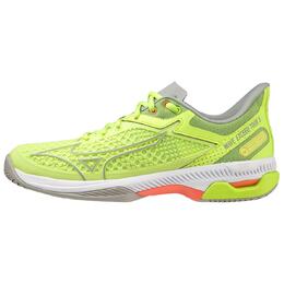Mizuno Теннисные кроссовки Wave Exceed Tour 5 с амортизацией, износостойкие, женские, лаймово-зеленые 61ga227147 | lime green