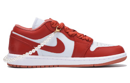 Jordan Баскетбольные кроссовки Air 1 Slip-Resistant Coverage Low-Top Vintage, женские, красные, белые dc0774-080(team59-女款正红二) | red white