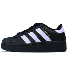 Adidas Низкие износостойкие кроссовки для скейтбординга SUPERSTAR XLG, унисекс, черные, фиолетовые ig9777(team373-紫萱) | black