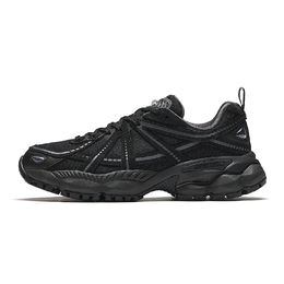 Кроссовки Anta Champion All Weather Series, нескользящие, износостойкие, дышащие, повседневные, низкие, унисекс, черно-серые 122448802a-2 | basic black/castle gray