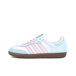 Adidas Низкие, износостойкие, противоскользящие кроссовки для скейтбординга SAMBA OG, унисекс, сине-розовые b75806(team354-不负) | light blue