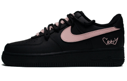Nike Кроссовки Air Force 1 Silver Wing, черно-розовые, с противоскользящим покрытием, с низким верхом, для скейтбординга, унисекс, черные cw2288-001(team98-男女款银翼黑粉) | black