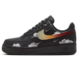 Nike Кроссовки для скейтбординга Air Force 1 с дышащей, амортизирующей подошвой и противоскользящим верхом, женские, черно-белые hq1180-001(team366-云朵棉花糖) | black white