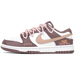 Nike Кроссовки для скейтбординга Dunk Anti-Slip, износостойкие, женские, коричневые fz3611-208（team509-女暖咖小熊） | brown
