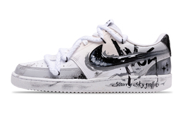 Nike Кроссовки Court Vision Low с низкой амортизацией, износостойкие, для скейтбординга, унисекс, черные, белые, серые cd5463-101（team215-春庭雪） | black white gray