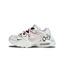 Nike Кроссовки Air Max Fusion Cushioning с низким верхом, износостойкие, женские, серо-розовые cj1671-100(team402-汉白玉） | gray pink