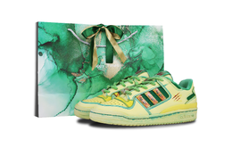 Adidas Кроссовки для скейтбординга FORUM с противоскользящим покрытием, износостойкие, унисекс, желтые, зеленые, красные ih7828（team141-镜生缘） | yellow green red
