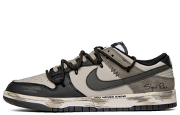 Nike Dunk Wild Premonition Противоскользящие Износостойкие Низкие Кроссовки для Скейтбординга Унисекс Черный Коричневый dd1391-100(team300-荒野预感) | black brown