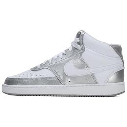 Nike Кроссовки Court Vision Mid 'Silver Grey' Women's cd5436-108 | silver white