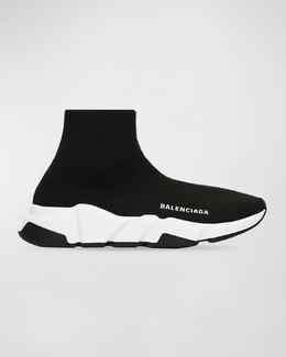 Кроссовки Speed ​​из переработанной вязки Balenciaga, цвет Black/White/Black prod266450099 | black/white/black