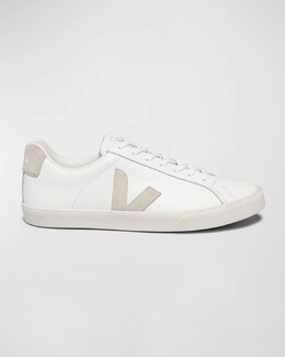Двухцветные кожаные низкие кеды Esplar Veja, цвет Extra White Sable prod260920140 | extra white sable