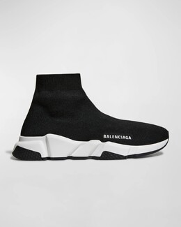 Кроссовки Speed ​​из переработанной вязки Balenciaga, цвет 1015 Black/White/Black prod260860222 | 1015 black/white/black