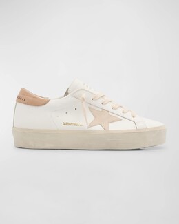 Кожаные низкие кеды Hi Star Golden Goose, цвет White Seedpearl Beige prod271070201 | white seedpearl beige