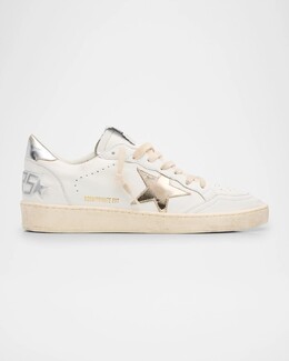 Низкие кожаные кроссовки Ballstar Golden Goose, белый prod276420074 | white