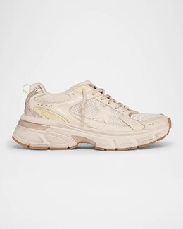 Кроссовки для бега из смешанной кожи Lightstar Net Golden Goose, розовый prod276391194 | pinkgold