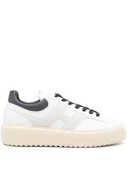 Hogan platform leather lace-up sneakers 30800686