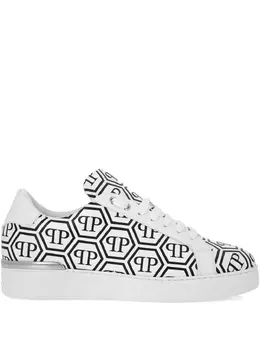 Philipp Plein big monogram low-top sneakers 30093679