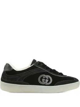 Gucci G75 velvet GG-logo sneakers 31889605