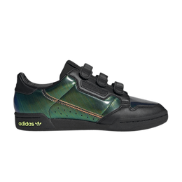Кроссовки Adidas Wmns Continental 80 'Black Energy Ink', черный ee8738 | core black/hi-res yellow/energy ink