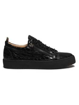 Кроссовки из тисненой кожи Giuseppe Zanotti, цвет Nero 0400023055328 | nero