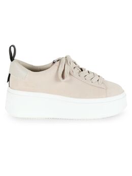 Кожаные низкие кроссовки на платформе Ash, бежевый 0400021403898 | beige