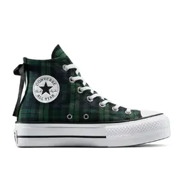 Женские кеды Chuck Taylor All Star Lift Plaid Converse, зеленый/темно-синий mp_0071639_lifthiplaid | verde / azul marino
