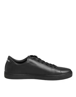 Dolce & Gabbana Black Leather Crystal Heart Sneakers Shoes - EU36.5/US6 la12923-36.5