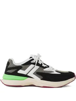 Lanvin mesh-panel leather sneakers 31350097