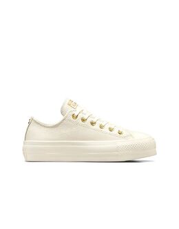 Кеды Converse Chuck Taylor All Star Lift на платформе, золотистые хиты в цвете цапля/золото 143194550 | egret/egret/gold
