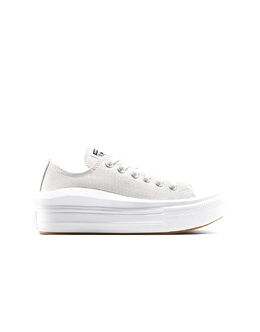 Кроссовки Converse Chuck Taylor All Star Move на платформе в серо-бело-черном цвете 149018597 | barely grey/white/black