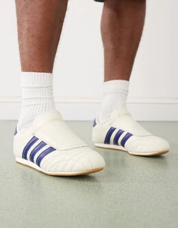 Кроссовки для тхэквондо Adidas в кремово-белом и синем цветах 141910993 | ivory