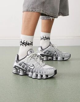 Кроссовки унисекс Nike Shox TL серебристого цвета 142404413 | silver