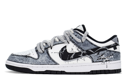Nike Кроссовки для скейтбординга Dunk Shadow Slayer Pact MONE Manufacturing Low Top унисекс, черные, белые dd1391-100(team177-弑影灵契) | black